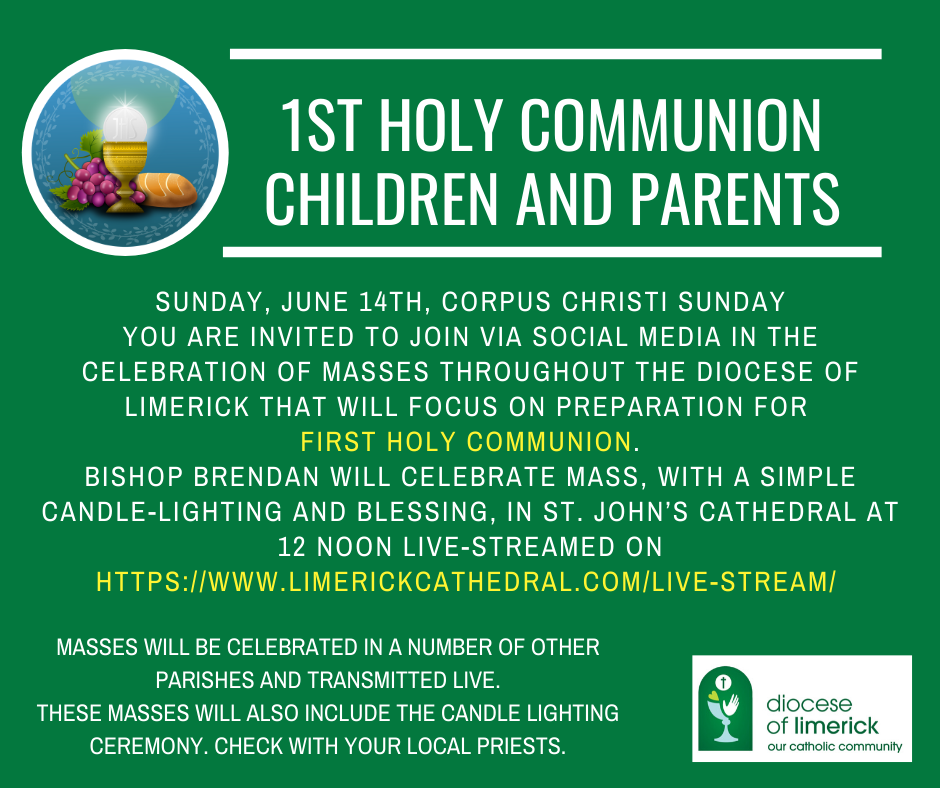 1st Holy Communion Corpus Christi Invitation to Children and Parents